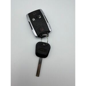 GMC 3 Button Keyless Entry Remote Fob and Ignition Key Set Black Chrome 2018